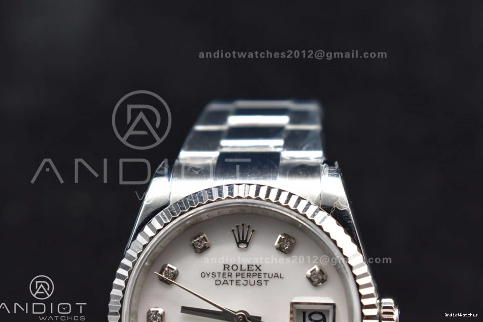 Oyster 316F Jubilee DateJust Diamond Dial A 580 HighQuality Steel 1:1 36 BPF Bracelet On Best Edition SS 0209